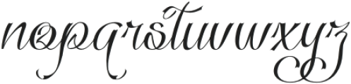 Sullyan Italic otf (400) Font LOWERCASE