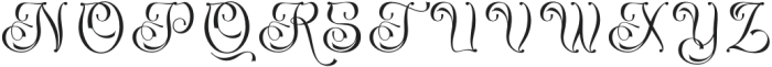 Sullyan Regular otf (400) Font UPPERCASE