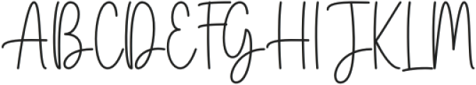 Summer Aesthetic Regular otf (400) Font UPPERCASE