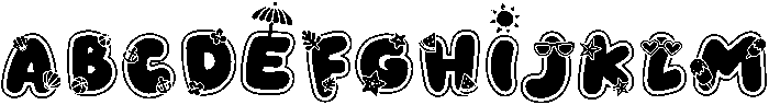 Summer Breeze Regular otf (400) Font UPPERCASE