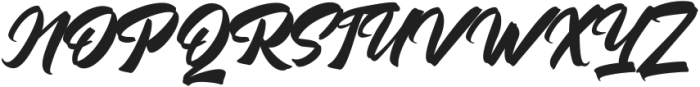 Summer Brush Regular ttf (400) Font UPPERCASE