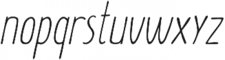 Summer Font Light Italic otf (300) Font LOWERCASE