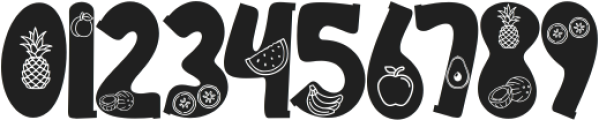 Summer Fruits Style ttf (400) Font OTHER CHARS