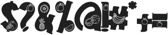 Summer Fruits Style ttf (400) Font OTHER CHARS