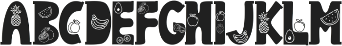 Summer Fruits Style ttf (400) Font UPPERCASE