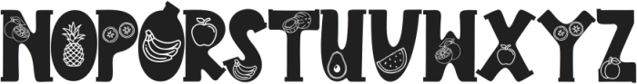 Summer Fruits Style ttf (400) Font UPPERCASE