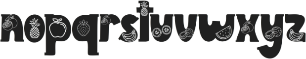 Summer Fruits Style ttf (400) Font LOWERCASE