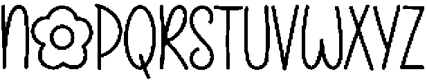 Summer Notes Regular otf (400) Font UPPERCASE