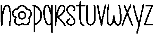 Summer Notes Regular otf (400) Font LOWERCASE