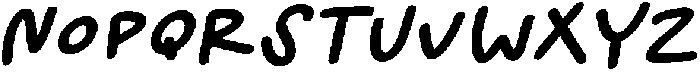 Summer Playlist Bold Slant otf (700) Font LOWERCASE