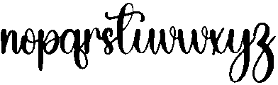 Summer Regular otf (400) Font LOWERCASE