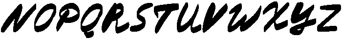 Summer Rush Regular ttf (400) Font UPPERCASE