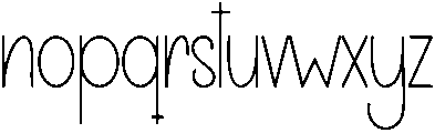 Summer Stories Regular otf (400) Font LOWERCASE
