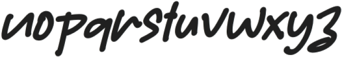 Summer Strike Italic Regular otf (400) Font LOWERCASE