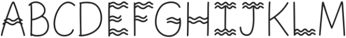 Summer Wave Regular otf (400) Font UPPERCASE