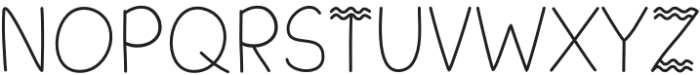 Summer Wave Regular otf (400) Font UPPERCASE