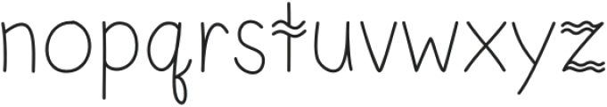 Summer Wave Regular otf (400) Font LOWERCASE