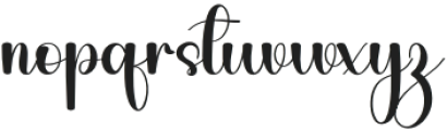 Summer Writing Regular otf (400) Font LOWERCASE
