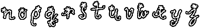 SummerlandOutline Regular otf (400) Font LOWERCASE