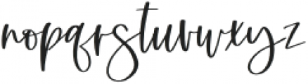 Summerlight Script Regular otf (300) Font LOWERCASE