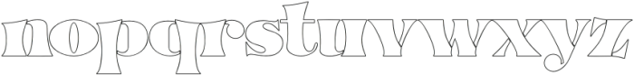 SummertoWinterOutline otf (400) Font LOWERCASE