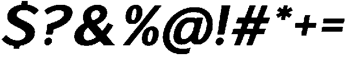 Sumptuous ExtBd Italic otf (700) Font OTHER CHARS