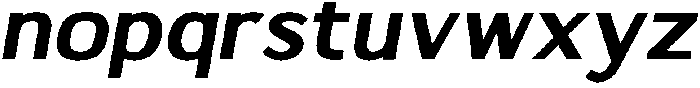 Sumptuous ExtBd Italic otf (700) Font LOWERCASE