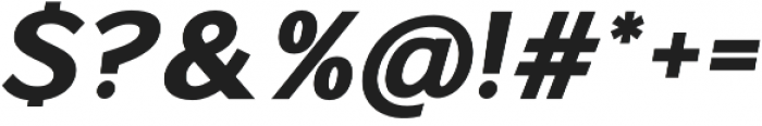 Sumptuous XtraBold Italic otf (700) Font OTHER CHARS