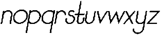 Sun Pepper Italic ttf (400) Font LOWERCASE