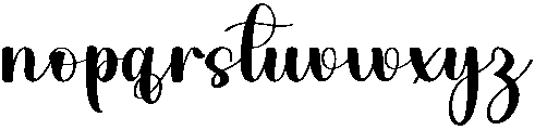 Sunday Birthday Regular otf (400) Font LOWERCASE