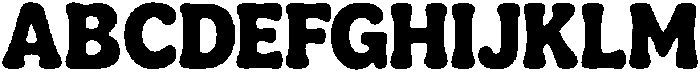 Sunday Bubbly Regular otf (400) Font UPPERCASE