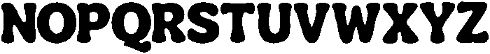 Sunday Bubbly Regular otf (400) Font UPPERCASE