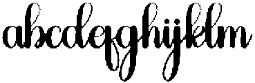Sunday Calligraphy Regular otf (400) Font LOWERCASE