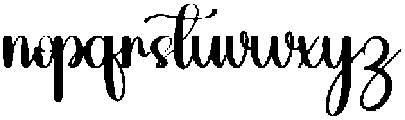 Sunday Calligraphy Regular otf (400) Font LOWERCASE