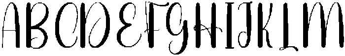 Sunday Calligraphy Regular otf (400) Font UPPERCASE
