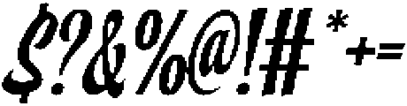 Sunday Chatt Italic otf (400) Font OTHER CHARS