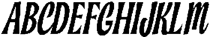 Sunday Chatt Italic otf (400) Font UPPERCASE