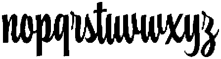 Sunday Chatt otf (400) Font LOWERCASE