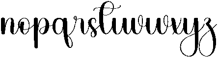 Sunday Christmas Regular otf (400) Font LOWERCASE