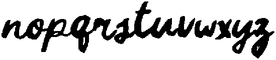 Sunday Draft Script otf (400) Font LOWERCASE