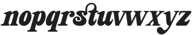 Sunday Eighties Slanted otf (400) Font LOWERCASE