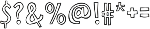 Sunday-Fest-Outline Regular otf (400) Font OTHER CHARS