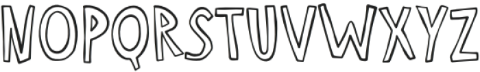 Sunday-Fest-Outline Regular otf (400) Font UPPERCASE