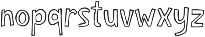 Sunday-Fest-Outline Regular otf (400) Font LOWERCASE