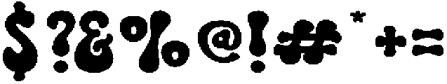 Sunday Funky otf (400) Font OTHER CHARS