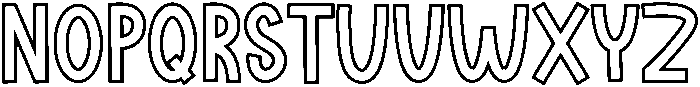 Sunday Handmade Regular otf (400) Font LOWERCASE