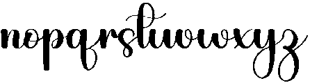Sunday Handmade Regular otf (400) Font LOWERCASE