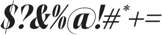Sunday Mirage Italic otf (400) Font OTHER CHARS