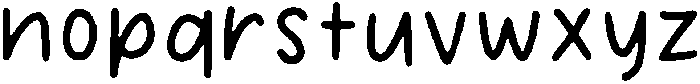 Sunday Morning Regular otf (400) Font LOWERCASE