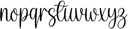 Sunday Morning otf (400) Font LOWERCASE